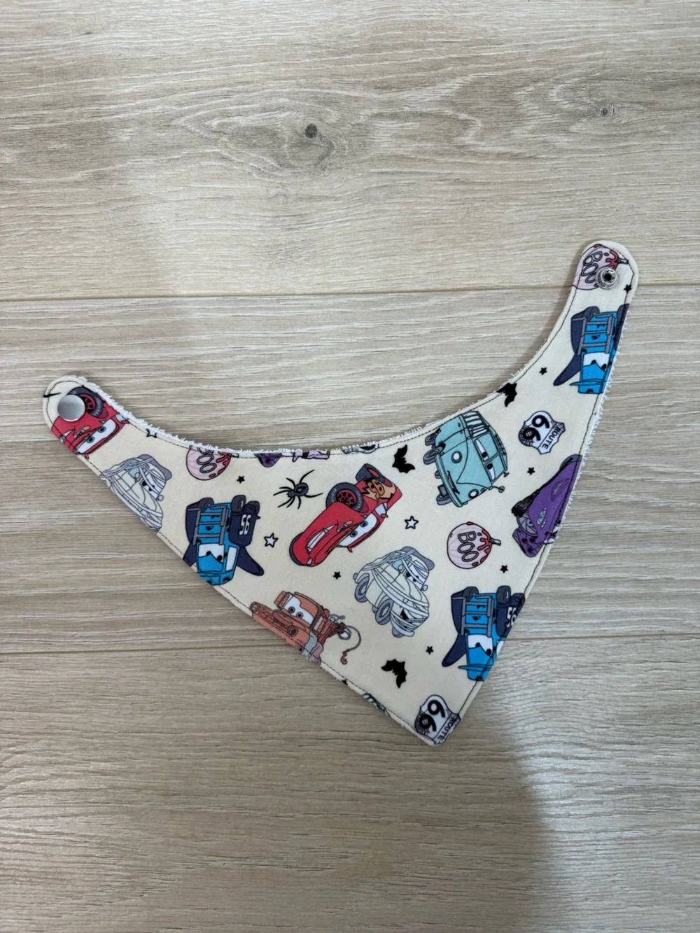 Remi Lyn & Co. Bamboo Halloween Cars Handmade Bandana Bib